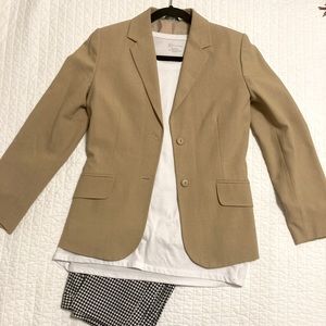 Tan fitted blazer